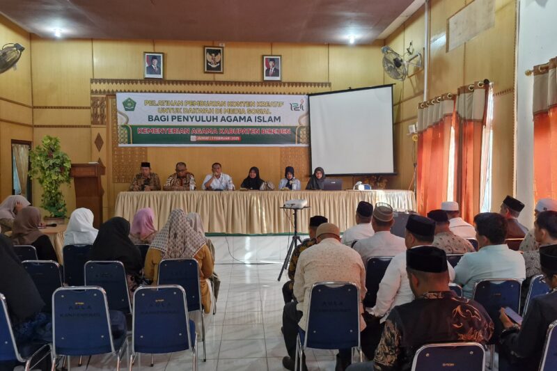 Penyuluh Agama Bireuen Dilatih Konten Kreatif Dakwah, Buletin Uswah Perdana Resmi Diluncurkan